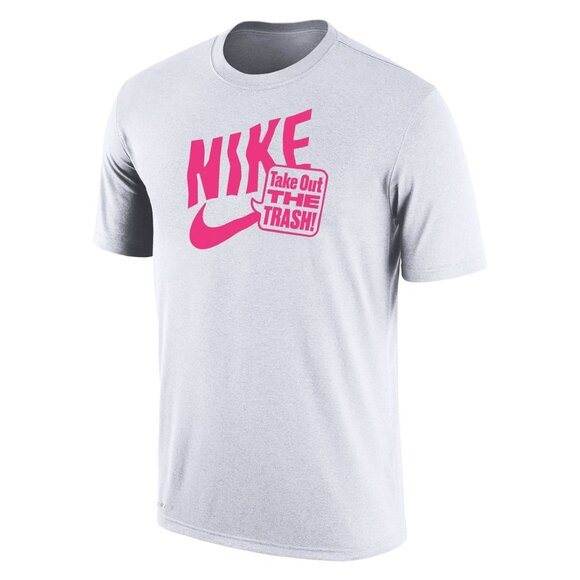 NIKE GOLF TAKE OUT THE TRASH WASTE MANAGEMENT SHIRT M11843WM24-WHT WHITE M - Picture 2 of 5